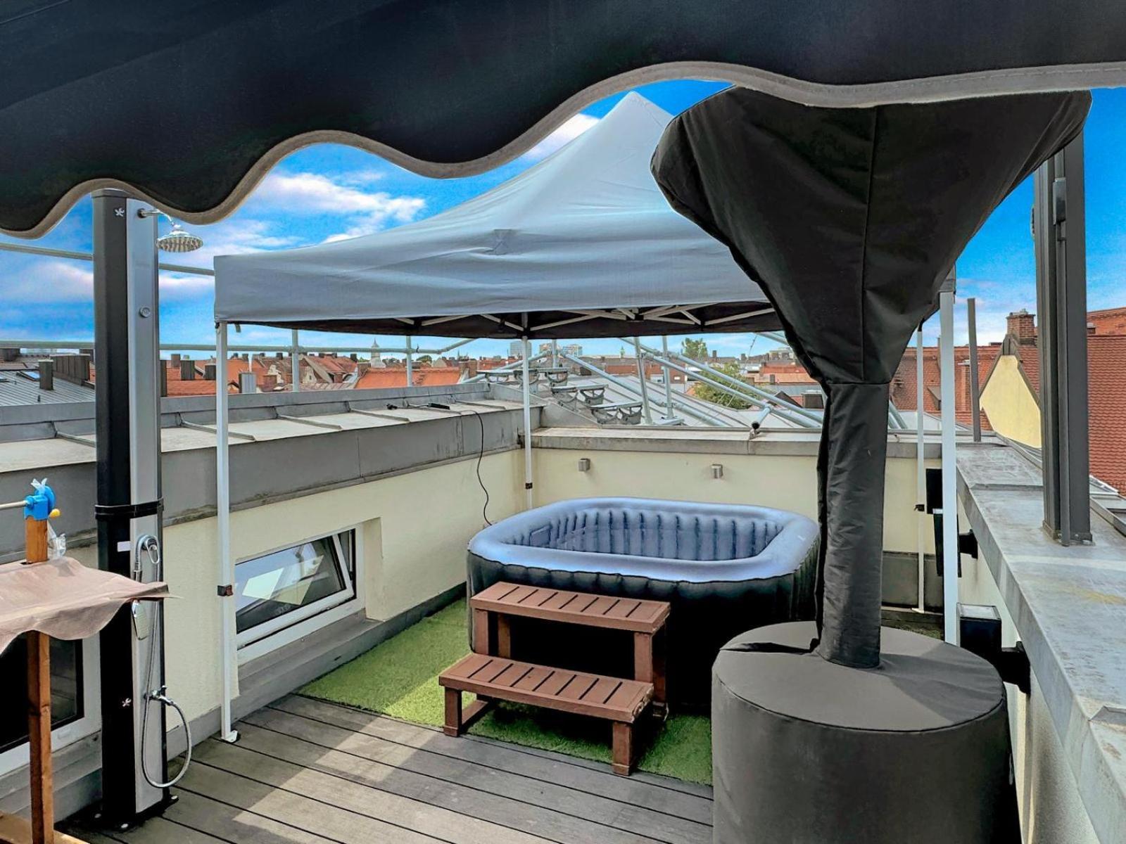 6 Zimmer Maisonette-Penthouse Pool Dachterrasse Luxus Мюнхен Экстерьер фото